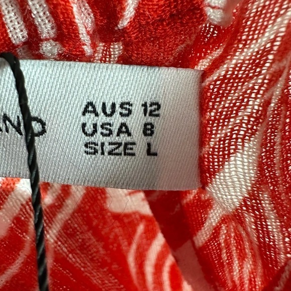 Faithfull The Brand Lulu Maxi Skirt Camara Floral Print Red - Picture 10 of 14